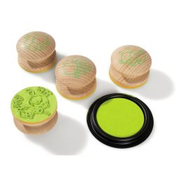 TAMPONS ERGONOMIQUES EN BOIS STAMPO BABY + ENCREUR Animaux familiers