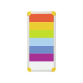 PLASTICLOISON OPAQUE Décor arc-en-ciel