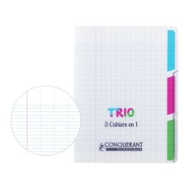 CAHIER POLYPRO À INDEX 3 en 1 17x22 cm - 96 pages