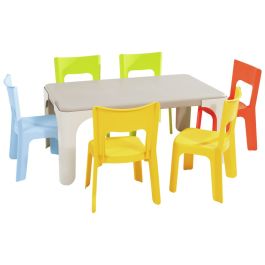 MAXI LOT TABLE RECTANGULAIRE + 6 CHAISES Lou