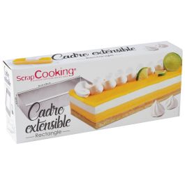CADRE PÂTISSIER RECTANGLE EXTENSIBLE EN INOX