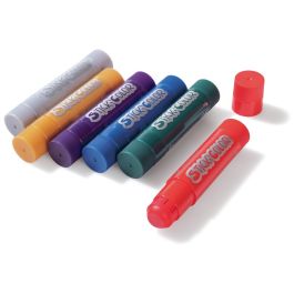 GOUACHE EN STICK x 6 couleurs métallisées
