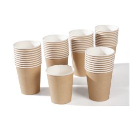 GOBELETS EN CARTON NATUREL 24 cl
