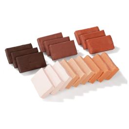 PÂTE À MODELER VÉGÉTALE Plastilina Couleurs de peau  18 x 50 g