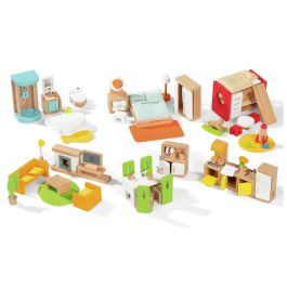 MAXI LOT MOBILIER POUR MAISON DE POUPÉES