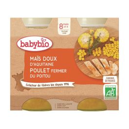 PETITS POTS BIO Maïs doux et poulet - 2 x 200 g