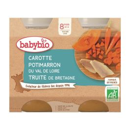 PETITS POTS BIO Carotte, potimarron et truite - 2 x 200 g