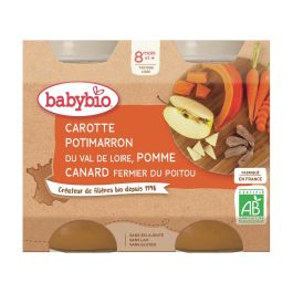 PETITS POTS BIO Carotte, potimarron, pomme et canard - 2 x 200 g