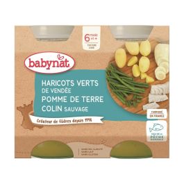 PETITS POTS BIO Haricots verts, pomme de terre et colin - 2 x 200 g