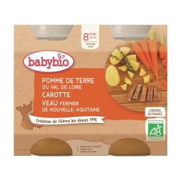 PETITS POTS BIO Pomme de terre, carotte et veau - 2 x 200 g