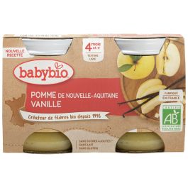 PETITS POTS BIO Pomme et vanille - 2 x 130 g