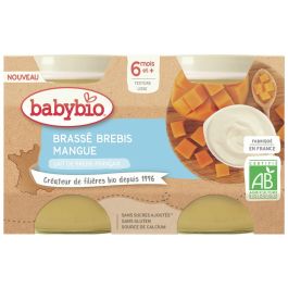 PETITS POTS BIO Brassé lait de brebis et mangue - 2 x 130 g