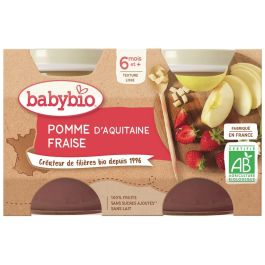 PETITS POTS BIO Pomme et Fraise - 2 x 130 g