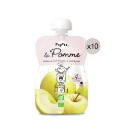MAXI LOT GOURDES MONOSAVEUR BIO - Pomme 10 x 120 g