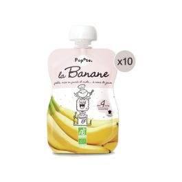 MAXI LOT GOURDES MONOSAVEUR BIO - Banane 10 x 120 g