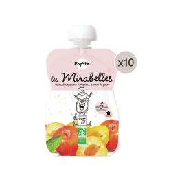 MAXI LOT GOURDES MONOSAVEUR BIO - Mirabelle 10 x 120 g