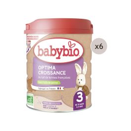 MAXI LOT LAIT DE VACHE ENRICHI OPTIMA 3 CROISSANCE - 6 x 800 g