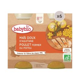 MAXI LOT PETITS POTS BIO Maïs doux et poulet - 12 x 200 g