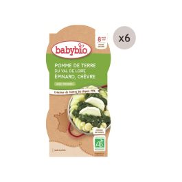 MAXI LOT BOLS Pomme de terre, épinard et chèvre - 12 x 200 g