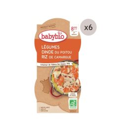MAXI LOT BOLS Légumes, dinde et riz - 12 x 200 g