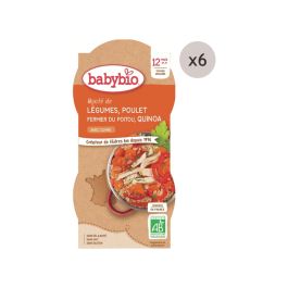 MAXI LOT BOLS Mijoté de légumes, poulet et quinoa au cumin - 12 x 200 g