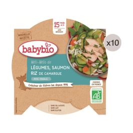 MAXI LOT ASSIETTES Légumes, saumon et riz à l'oseille - 10 x 260 g