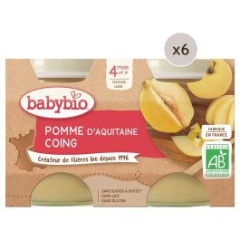 MAXI LOT PETITS POTS BIO Pomme et coing - 12 x 130 g