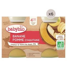 MAXI LOT PETITS POTS BIO Banane et pomme - 12 x 130 g