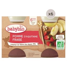MAXI LOT PETITS POTS BIO Pomme et fraise - 12 x 130 g