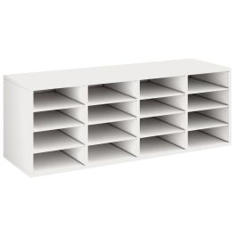 MEUBLE MÉLAMINÉ H: 51 cm - L: 139 cm 12 étagères