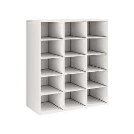 MEUBLE MÉLAMINÉ H: 118 cm - L: 105 cm 12 étagères