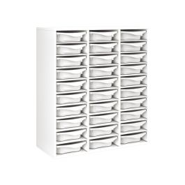 MEUBLE MÉLAMINÉ H: 118 cm - L: 105 cm 30 bacs - 27 étagères