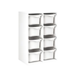 MEUBLE MÉLAMINÉ H: 102 cm - L: 70,5 cm 8 bacs sur rails