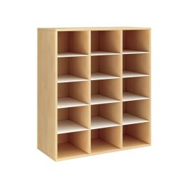 MEUBLE MÉLAMINÉ H: 118 cm - L: 105 cm 12 étagères