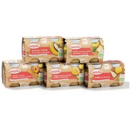 MAXI LOT PETITS POTS BIO 1 SEMAINE FRUITS - 12 x 130 g
