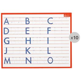 MAXI LOT ARDOISES D'ÉCRITURE Lettres majuscules
