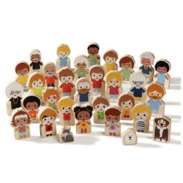 MAXI LOT 31 FIGURINES EN BOIS