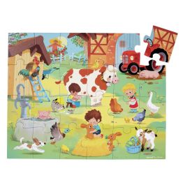 PUZZLE VALISETTE Une journée à la ferme