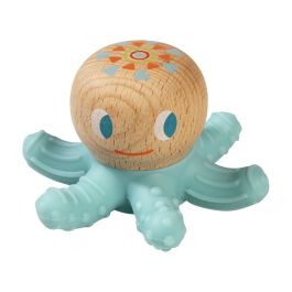 HOCHET DE DENTITION Bois et silicone Pieuvre