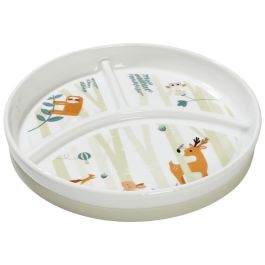 VAISSELLE PORCELAINE ANTIDÉRAPANTE À MOTIFS Assiette 3 compartiments