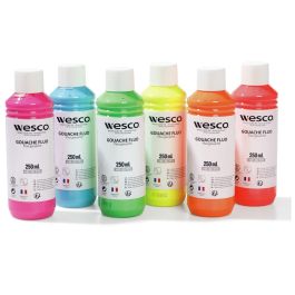 GOUACHE FLUO 6 x 250 ml