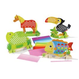 KIT CRÉATIF CARTES À TISSER Animaux