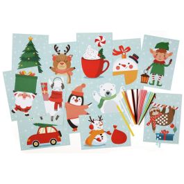 KIT CRÉATIF CARTES À TISSER Hiver