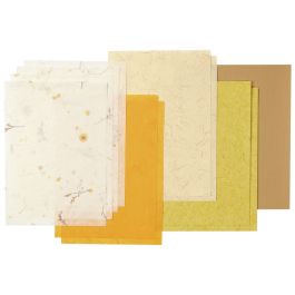 FEUILLES DE PAPIER Fleurs séchées et pressées
