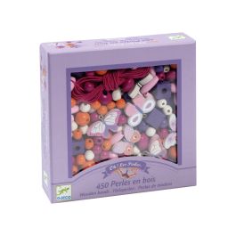 COFFRET PERLES EN BOIS Papillons