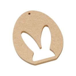 SUPPORT PLAT À DÉCORER Œuf/lapin