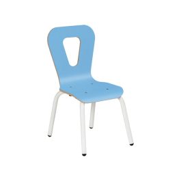 CHAISE COQUE 4 pieds métal