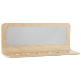 ÉTAGÈRE MURALE PORTE-GOBELETS ET MIROIR Curvy Sans gobelet