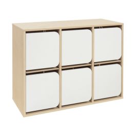 CASIER AVEC PORTES Vesti'Bulle Recto/verso 6 cases H: 81 cm