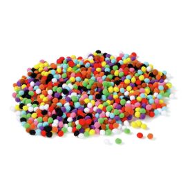 POMPONS MULTICOLORES Ø 1 cm